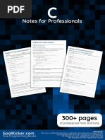 C Notes for Professionals