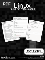 Linux Notes For Professionals