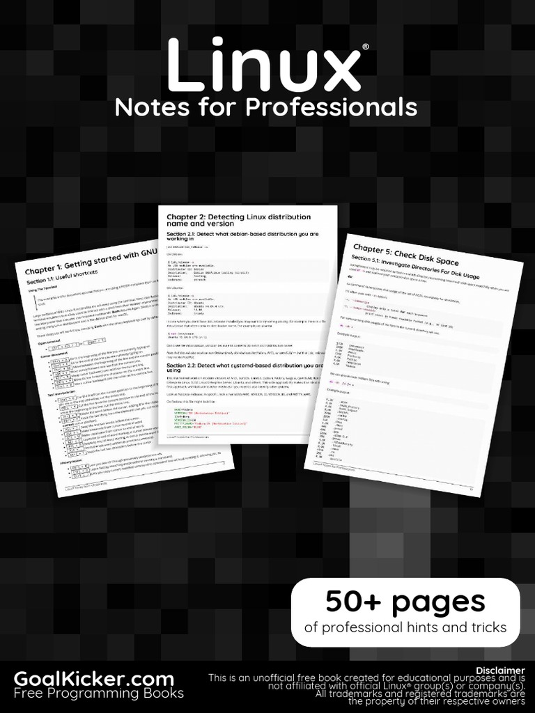 Linux Notes For Professionals | PDF | Command Line Interface | Linux