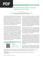 Ischemic Optic Neuropathy and Cataract Extraction: What Do I Need To Know?