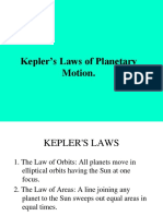 Kepler's Laws of Planetary Motion