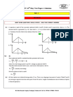 12th IIT 16th May Test Paper 1 Solution