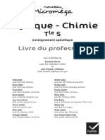 Physique - Chimie Tle S Enseignement Spécifique Livre Du Professeur