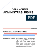 Teori & Konsep: Administrasi Bisnis