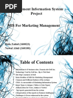 MIS For Marketing Management