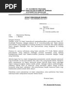Contoh Surat Penawaran Barang Dan Jasa