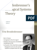 Bronfenbrenner'S Ecological Systems Theory: Credits To: Makenji