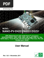 NANO-PV-D4251/N4551/D5251: User Manual