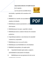 Comportamientos Indicativos de Familia Funcional