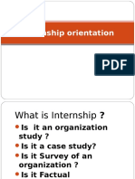 Internship Orientation