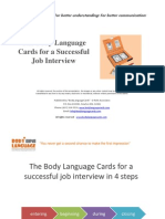 Successful Job Interview With the Body Language Cards - Example