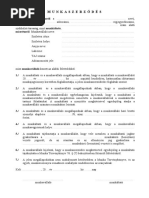 Munkaltatoi Igazolas Fedezetlen | PDF