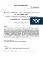 Assessment of Banking Service Quality Perception Using the SERVPERF Model
