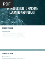 Week1_Introduction to Machine Learning and Toolkit