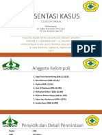 Presentasi Kasus: 111/2017/PL-OROK/KL Pembimbing: Dr. Yudha Nurhantari, PH.D, SP.F Dr. Dra. Suhartini, Apt, SU