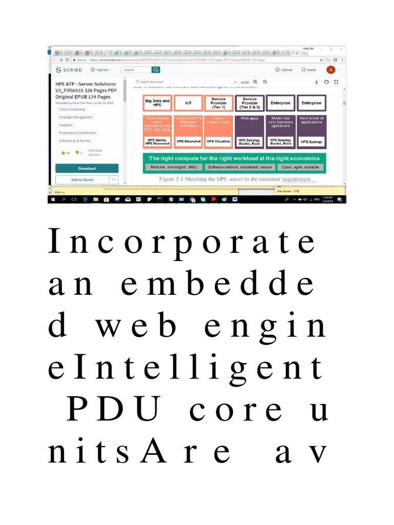 HPE Intelligent PDUs and Server Solutions | PDF