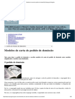 Modelos de Carta de Pedido de Demissão _ Emprego & Negócio