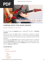 Surfing With The Alien Lesson