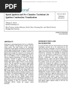 Spark Ignition and Pre-Chamber Turbulent Jet Ignition Combustion Visualization