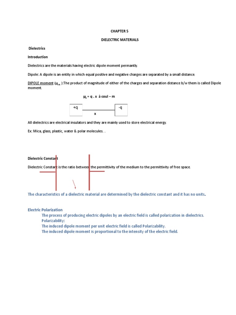 Chapter 5 Pdf Dielectric Capacitor