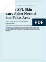 Cream SPL Skin Care Paket Normal Dan Paket Acne