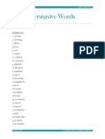 Persuasive Vocabulary List