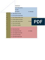 Lista de Rotacion Neumologia 2016