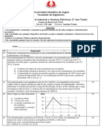 Curso de Engenharia Industrial e Sistemas Eléctricos (2o Ano-Tarde) Exame de Recurso de F.E.E