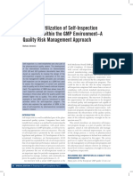 Improved Utilization of Self-Inspection Programs Within The GMP Environment-A Quality Risk Management Approach