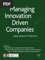 Managing Innovation Driven Companies - Hugo Tschirky, Massimo Colombo