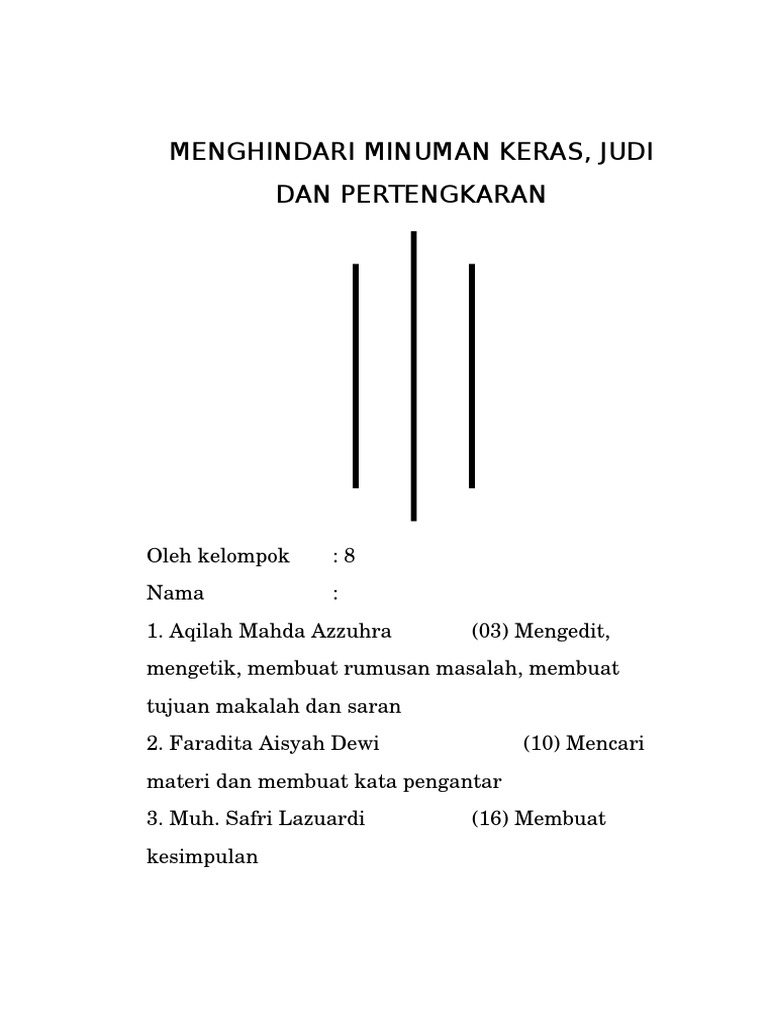 Cara Menghindari Minuman Keras Judi Dan Pertengkaran Ilmusosial Id