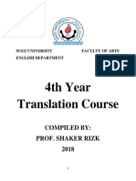 Translation Course English To Arabic