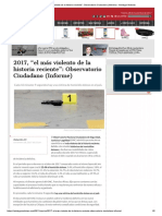 2017, _el Más Violento de La Historia Reciente__ Observatorio Ciudadano (Informe) - Aristegui Noticias