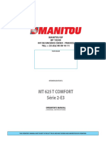 Manitou MT 625 T Comfort Operator's Manual