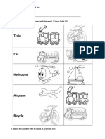 Train: I. Circle The Picture That Is Related With The Word. 3 % E/o Total 15%