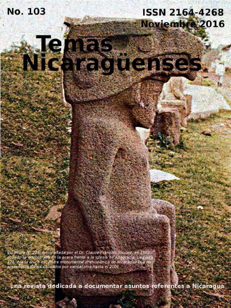 Revista Temas Nicaraguenses 103 Noviembre 2016 PDF Nicaragua Colonización europea de las Américas