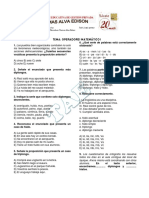 Operadores Matemáticos 1er Año