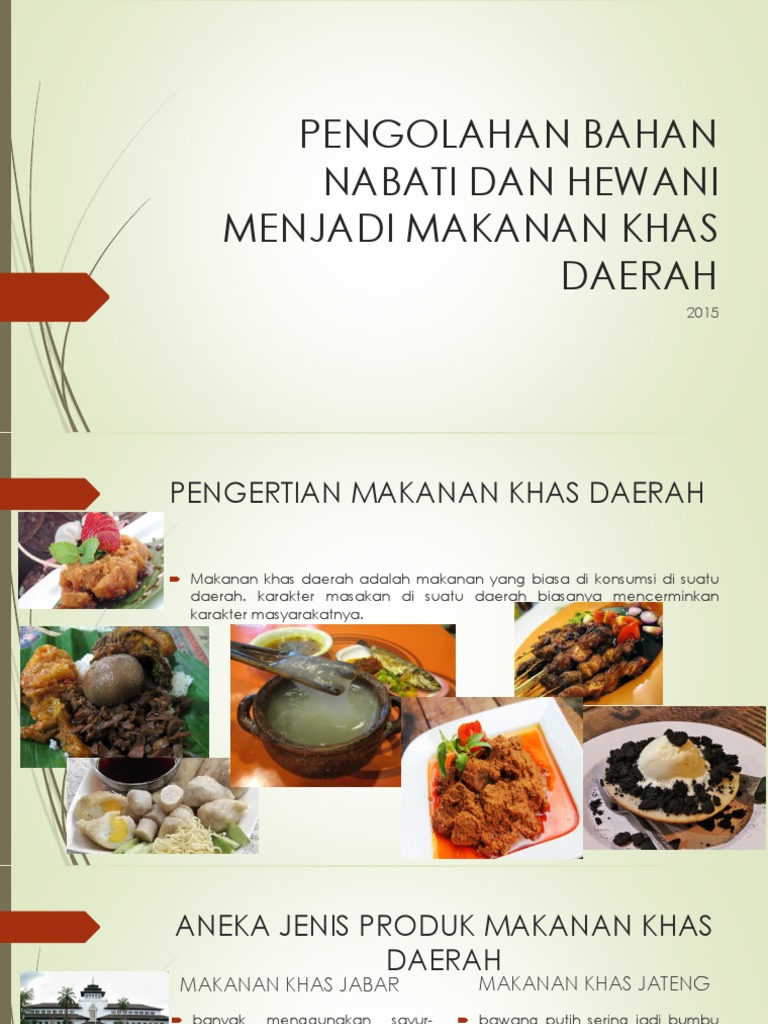 Kd 3.1 Dan 4.1 Xi-pengolahan Nabati Dan Hewani Menjadi ...