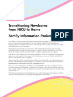 Transitioning New Born From NICU or SCBU To Home - A Family Information Packet PDF