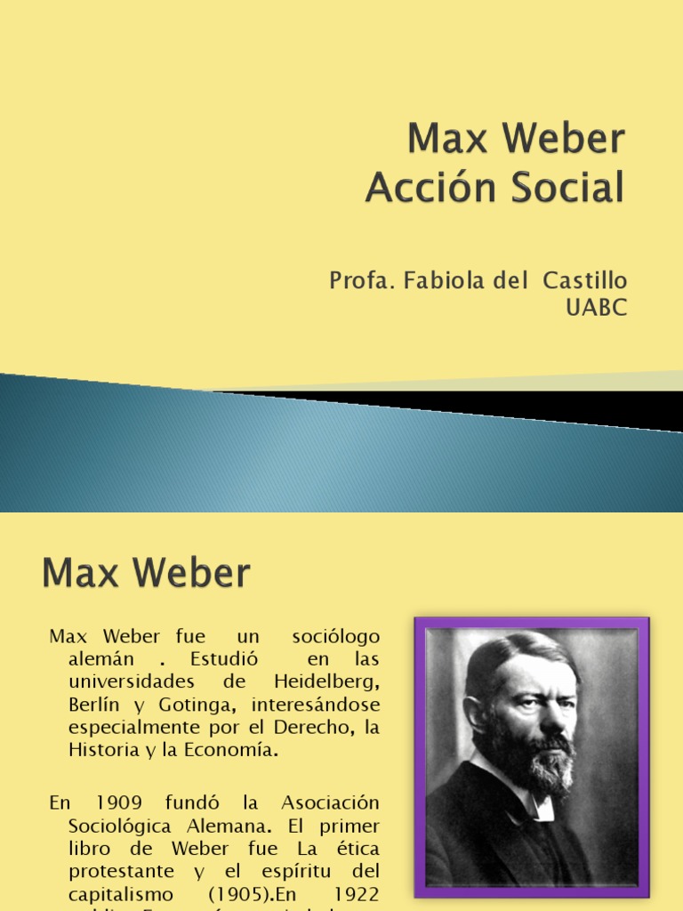 O Sociólogo Alemão Max Weber Define Ação Social Como Ação