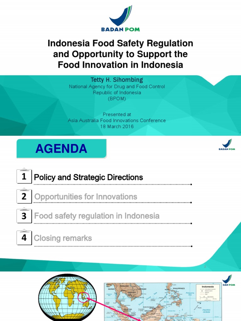 Indonesia Food Safety Regulation | Food Safety | Innovation