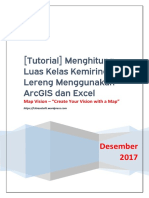 (Tutorial) Menghitung Luas Kelas Kemiringan Lereng Menggunakan ArcGIS Dan Excel