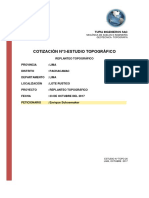 28.-COTIZACION Nº3 - TOPO - PACHACAMAC PDF