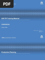 SAP PP Training Material: Confidential