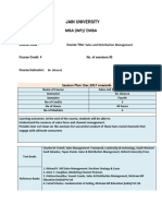 Course Plan SDM