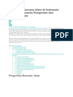 10 Macam Bencana Alam Di Indonesia Dan Dunia Beserta Pengertian Dan Penjelasannya