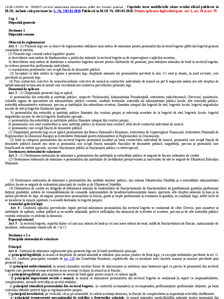 2018 Salarizarea Personalului Plătit Din Fonduri Publice