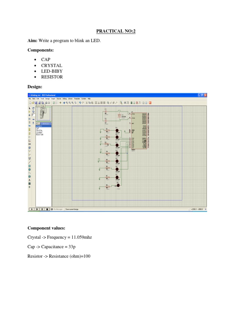 LED Blinking Program Guide | PDF | Teaching Methods & Materials | Computers