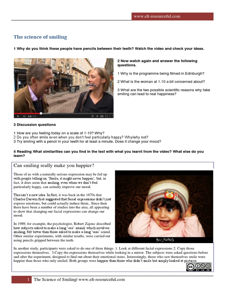 The Science Behind Smiling's Joy | PDF | Smile | Happiness