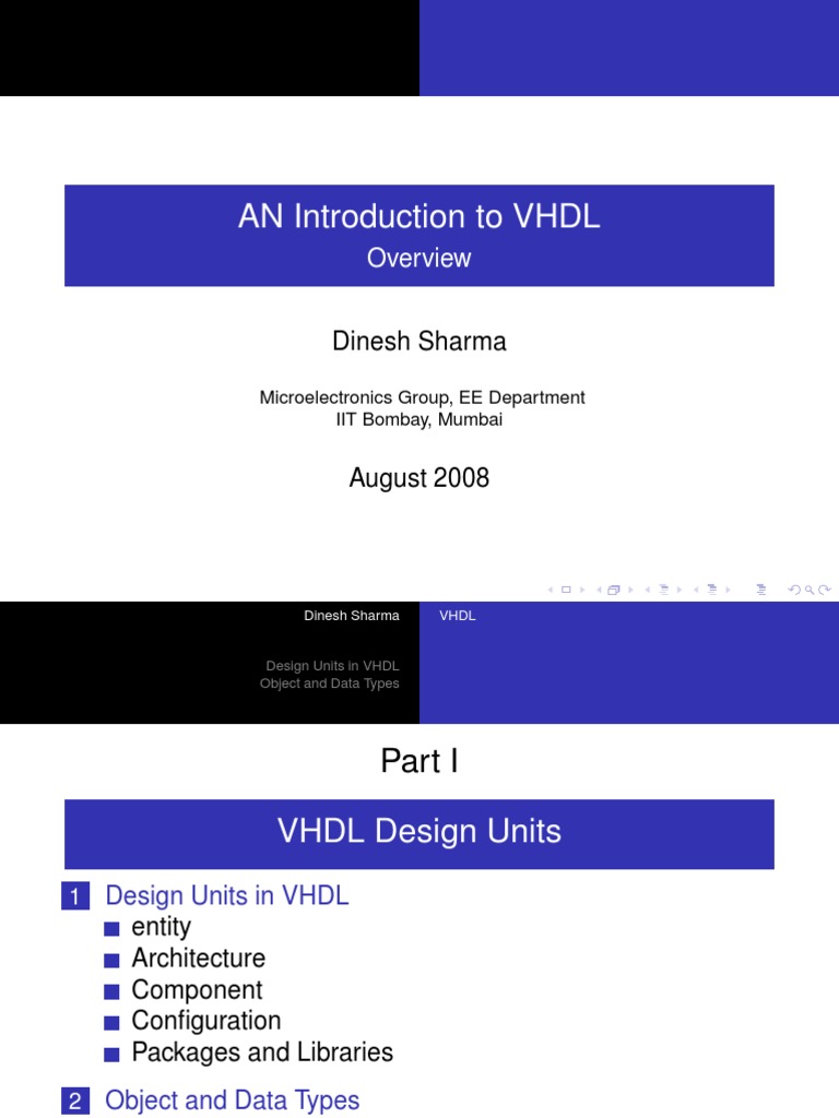 VHDL Overview PDF | PDF | Vhdl | Integrated Truss Structure